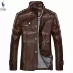 veste polo hommes nouveau pas cher style tirette mode brun rft